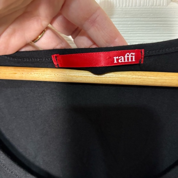 RAFFI Top Large Womens Watercolor Handpainted Lagenlook Art to Wear Hummingbird - Picture 3 of 9